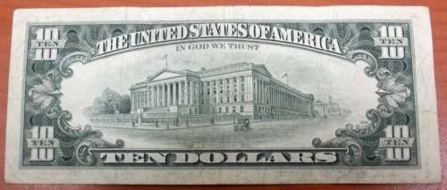 *CRAZY R1 START* USA 10 Dollars 1981 - Nice condition
