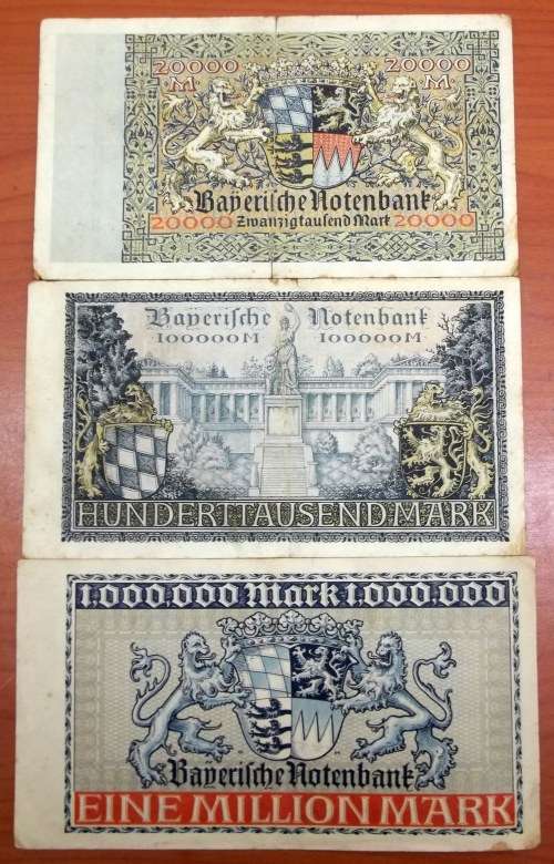 *CRAZY R1 START* Germany - Bavaria 20k, 100k, 1000k Mark 1923