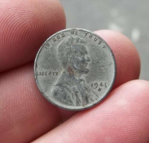 *CRAZY R1 START* USA 1 Cent 1943D - Iron Penny