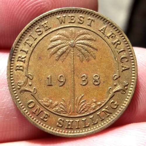 *CRAZY R1 START* British West Africa 1 Shilling 1938