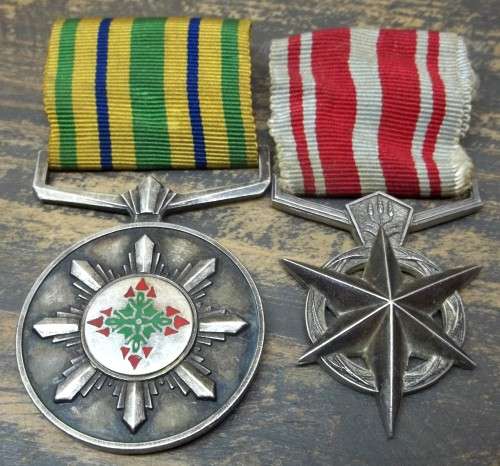 *CRAZY R1 START* SAP Faithful Service & Combating Terrorism medals - R732 worth of Silver