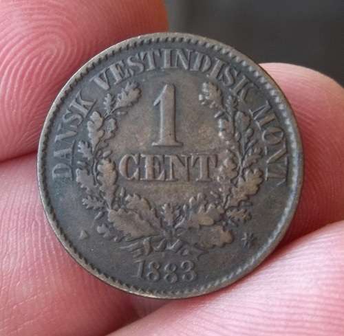 *CRAZY R1 START* Danish West Indies 1 Cent 1883 - Nice condition