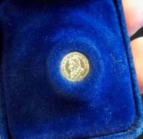 *CRAZY R1 START* 1980 Krugerrand miniature - 0.16g of 14ct Gold