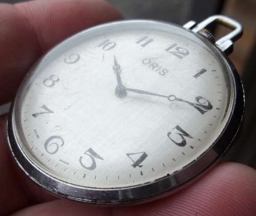 *CRAZY R1 START* Vintage ORIS manual wind pocket watch