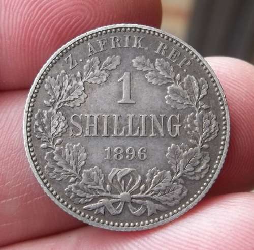 *CRAZY R1 START* ZAR 1 Shilling 1896 - Nice condition