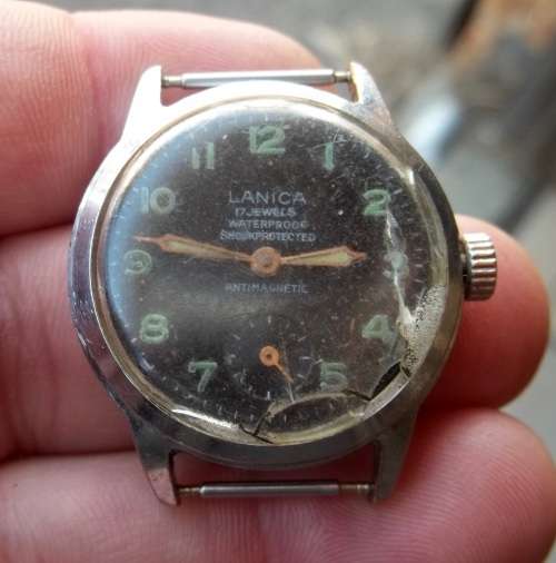 *CRAZY R1 START* LANICA manual wind watch - For Restoration/Spares