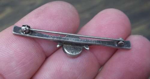 *CRAZY R1 START* Vintage Sterling Silver brooch with Abalone Shell