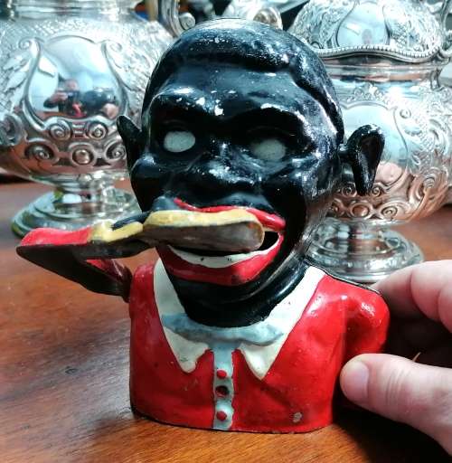 *CRAZY R1 START* 1950`s Jolly Nigger Bank by Starkie`s - Great condition