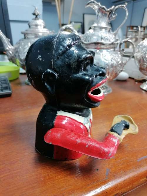 *CRAZY R1 START* 1950`s Jolly Nigger Bank by Starkie`s - Great condition