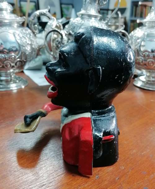 *CRAZY R1 START* 1950`s Jolly Nigger Bank by Starkie`s - Great condition