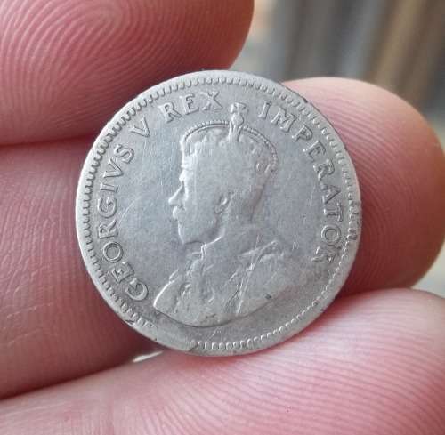 *CRAZY R1 START* SA Union 6 Pence 1923 - Planchet error on rim
