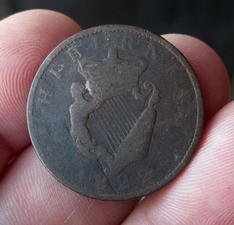 *CRAZY R1 START* Ireland 1/4 Penny 1822