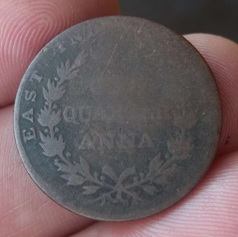 *CRAZY R1 START* East India Company 1/4 Anna 1835