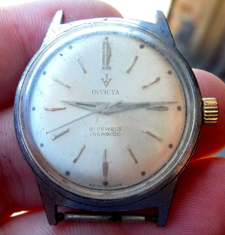 *CRAZY R1 START* INVICTA 21 Jewels manual wind men`s watch - For Restoration/Working