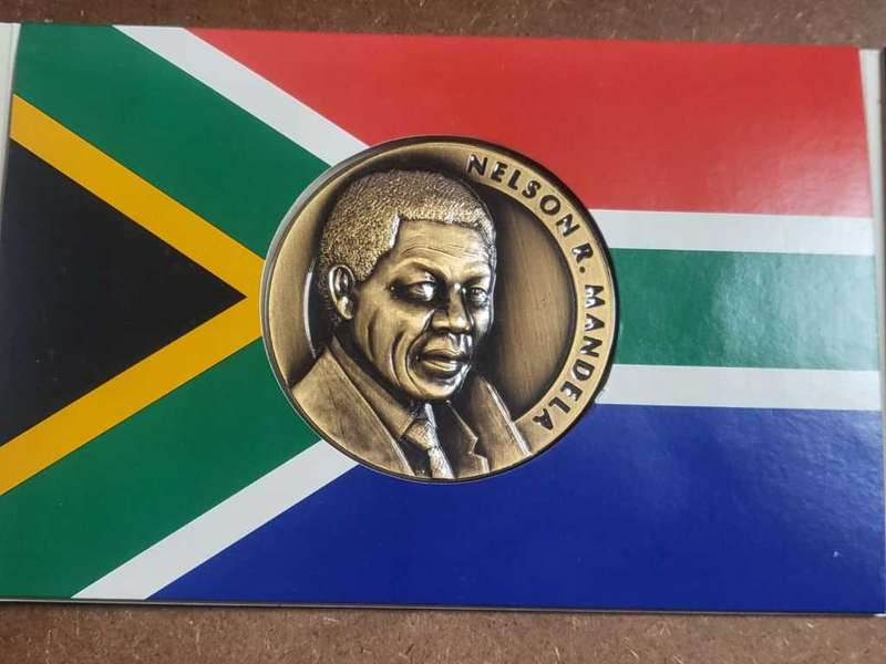 1994 Nelson Mandela FNB Bronze Medallion