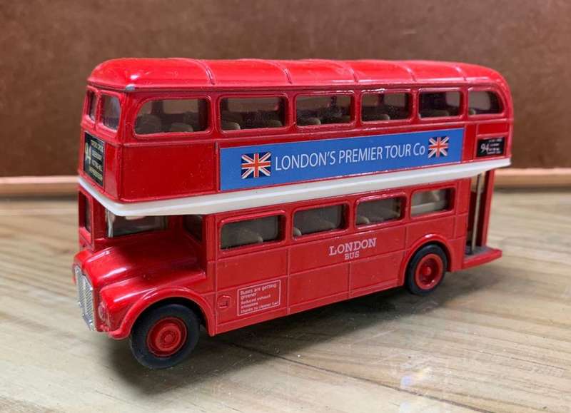 Vintage Welly #9930 Die cast Londons Premier Tour Co Double Decker Bus Toy