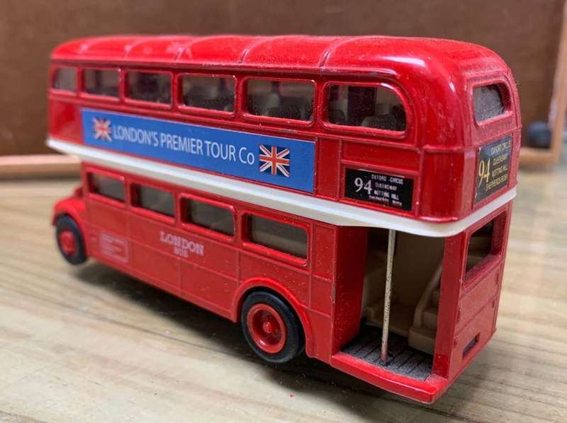 Vintage Welly #9930 Die cast Londons Premier Tour Co Double Decker Bus Toy