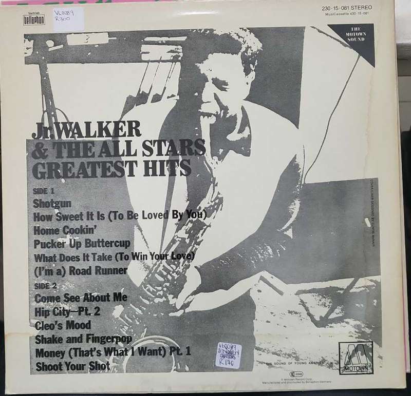**R1 Auction** JR. Walker & The All Stars Pair of Vinyls