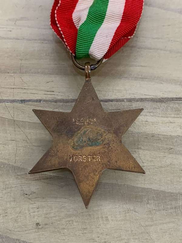 WWII Group of 5 medals Awarded to J.A. Vorster