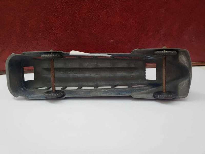Vintage Metal Masters toy bus blue 1940