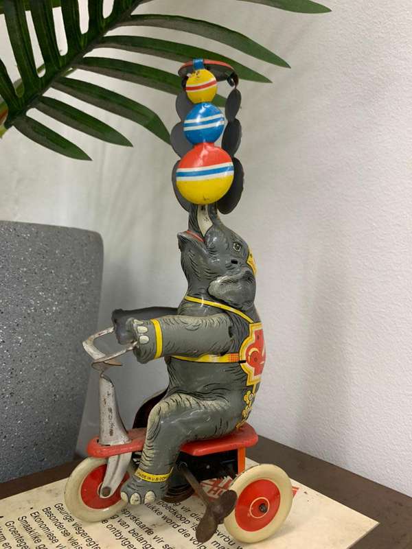 Vintage Wind Up Elephant Toy-US Zone Germany