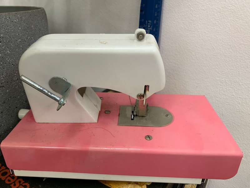 Vintage Pink Sew Ette Toy Sewing Machine