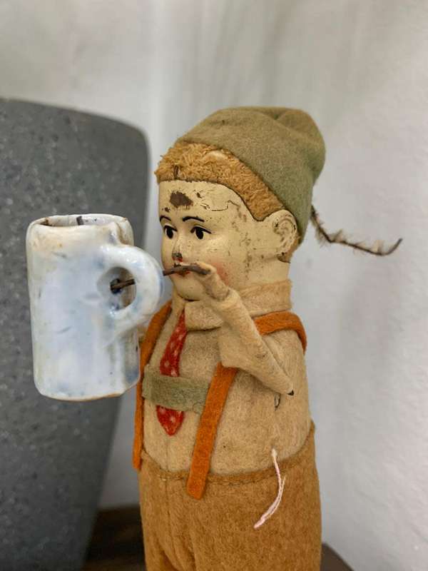 Vintage Wind Up Schuco Bavarian Boy