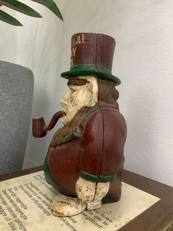 Original Cast-Iron Paul Kruger Money Box-Transvaal Money Box