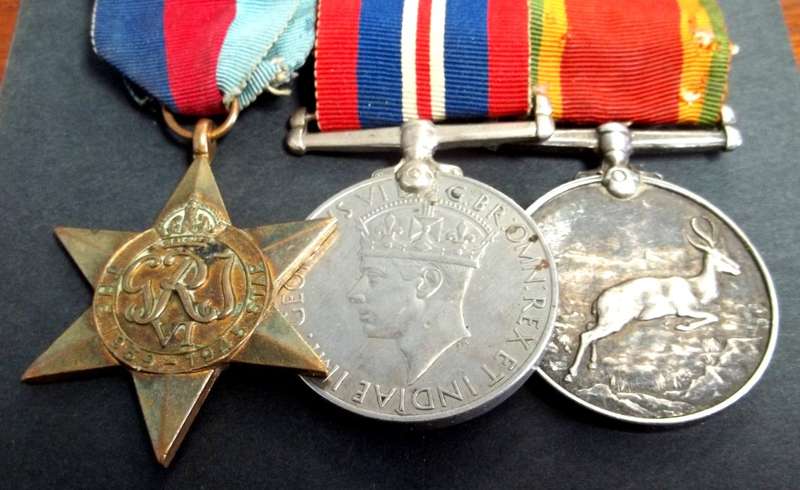 WWII Group of 3 medals awarded to A Pekeur C303512