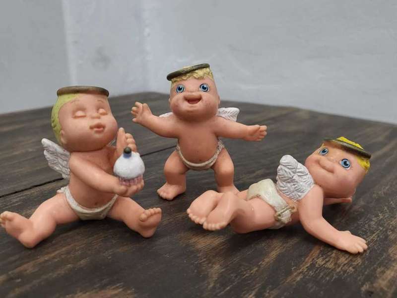 Vintage Galoob LGT Magic Diaper Angel Babies x3