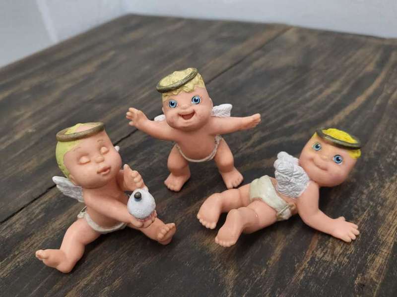 Vintage Galoob LGT Magic Diaper Angel Babies x3