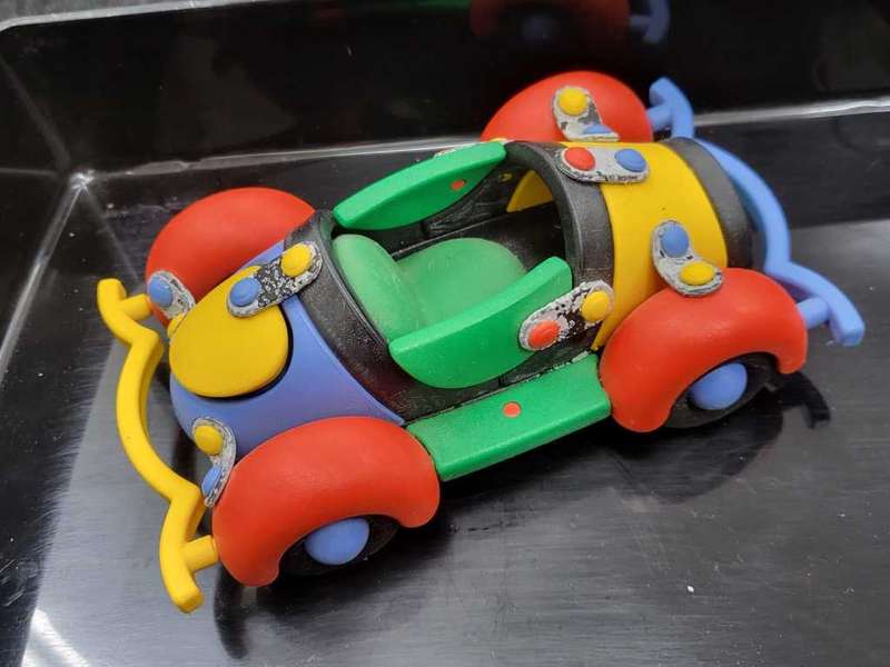 Mic O Mic Assembled Toy Car 1985-Age Damage on Connections