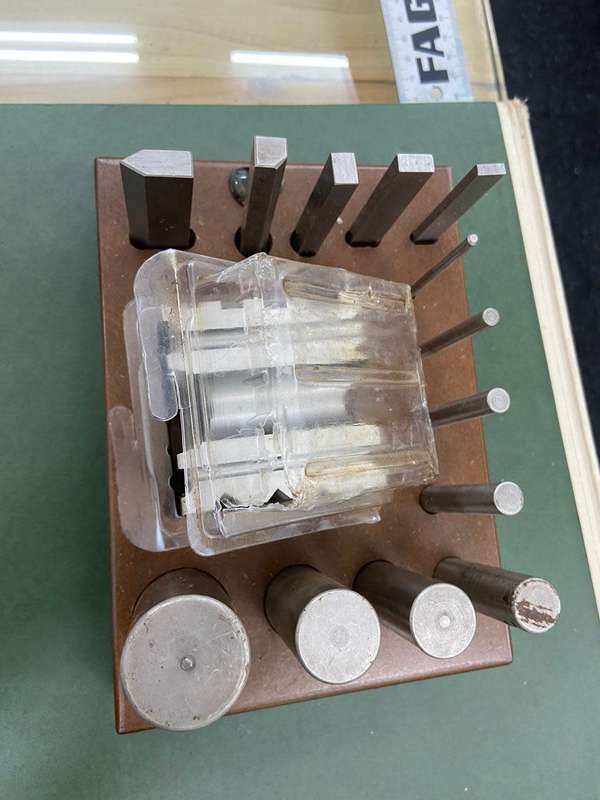 Swage Block with 13 Punches