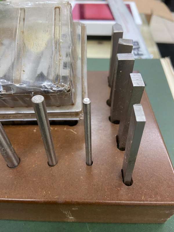 Swage Block with 13 Punches