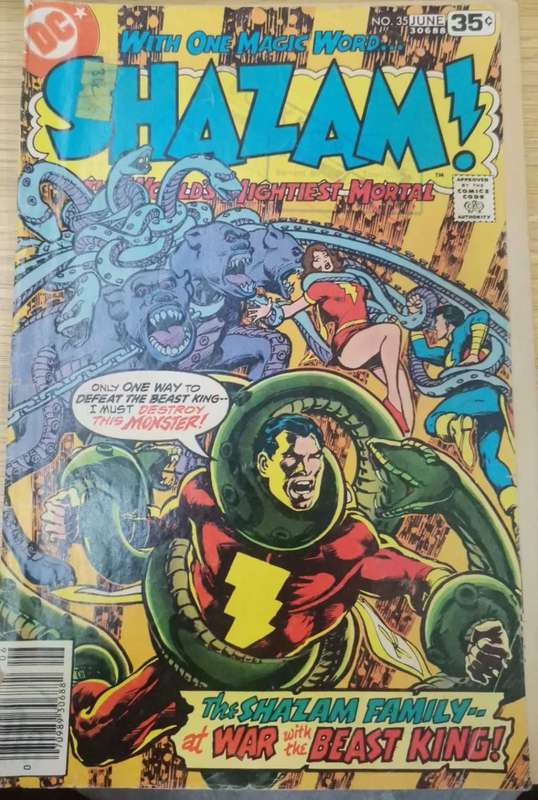 1978 DC: Shazam #35-The Shazam Family at War with the Beast King