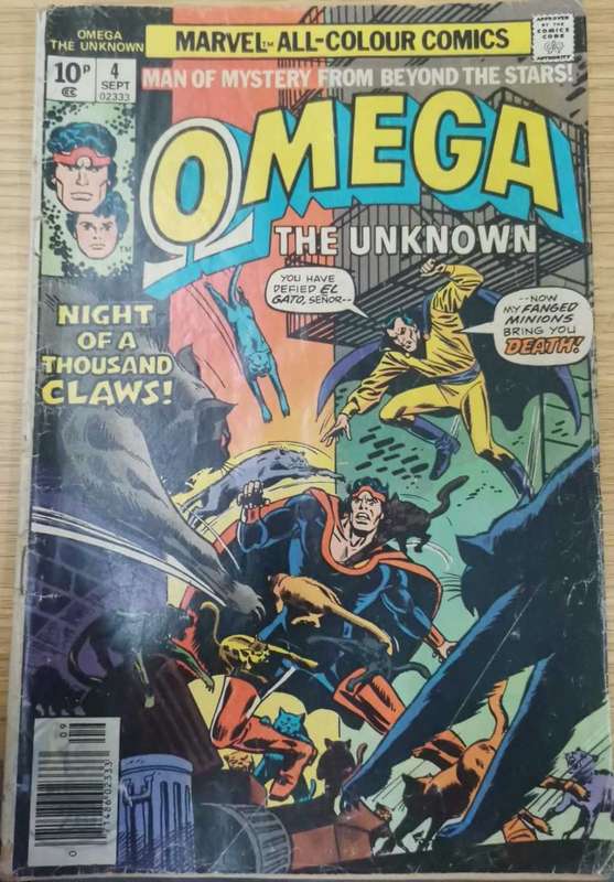 1976 Marvel All Colour Comics: Omega Vol 1 #4-Night of a Thousand Claws