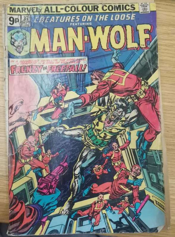 Marvel all Colour Comics: Creatres on the Loose #37-Man-Wolf (1975)