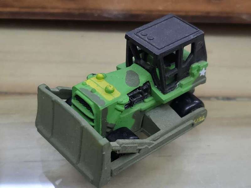 Galoob: Mini military bulldozer construction 1990s