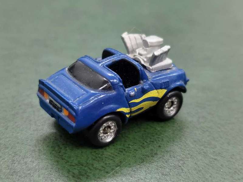 Galoob: Mini 70s Chevy Chevrolet Camaro blue hot rod