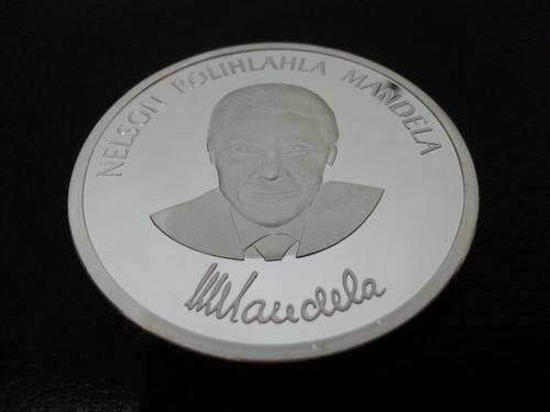 Nelson Mandela Silver Robben Island Clad Coin