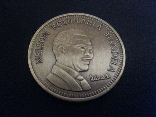 Nelson Mandela Matte Gold Clad Coin