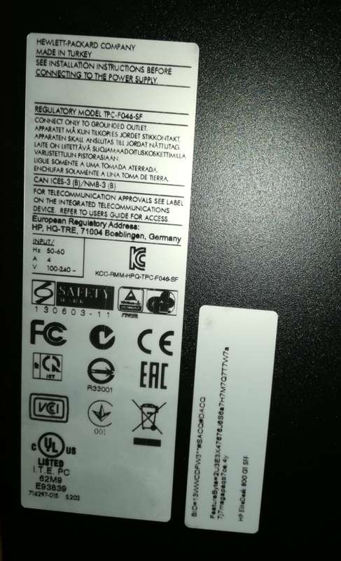 COMPLETE DESKTOP PC (HP EliteDesk 800 G1-Intel Core i5 vPro 4th GEN) + 17" MONITOR +MOUSE/KEYBOARD