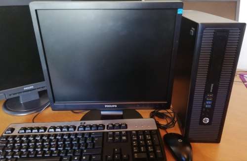 COMPLETE DESKTOP PC (HP EliteDesk 800 G1-Intel Core i5 vPro 4th GEN) + 17" MONITOR +MOUSE/KEYBOARD