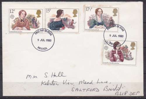 Great Britain 1980 victorian novelists Private FDC. LOOK SCAN