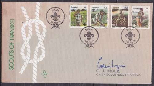 Transkei 1982 scouts of Transkei signed FDC. LOOK SCAN