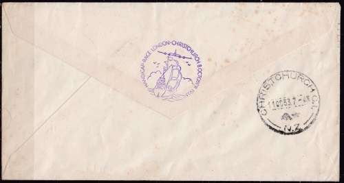 Netherlands 1953 Cristchurch air-race cover. LOOK SCAN