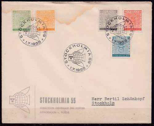 Sweden 1955 Stockhol,m FDC. LOOK SCAN