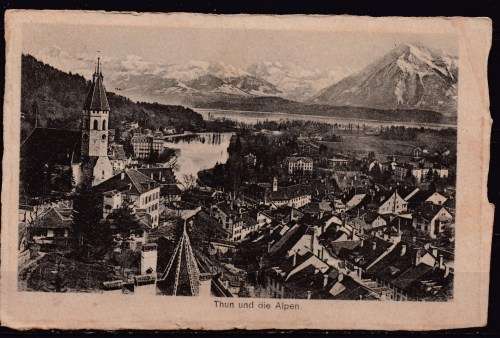 Helvetia - Switzerland 1912 post card