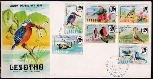 Lesotho 1981 birds definitive issue FDC. LOOK SCAN