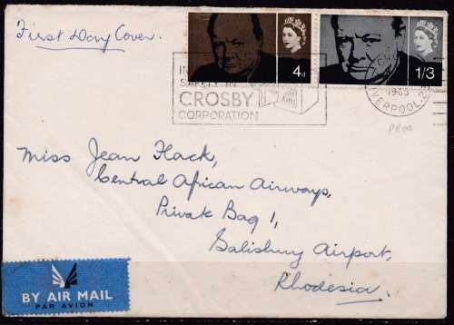 Great Britain 1965 Sir Winston Churchill FDC. LOOK SCAN